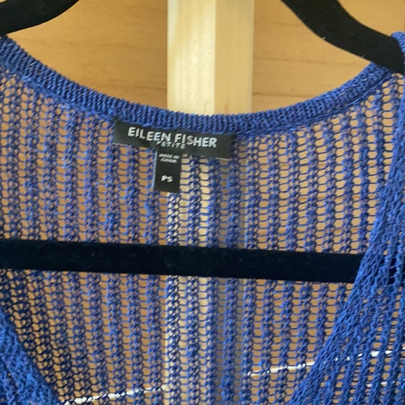Eileen Fisher fishnet sweater - Picture 2 of 4